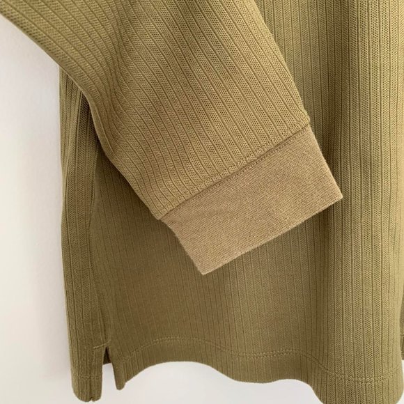 Crew Neck Long Sleeve - Size M - Army Green - Picture 4 of 6